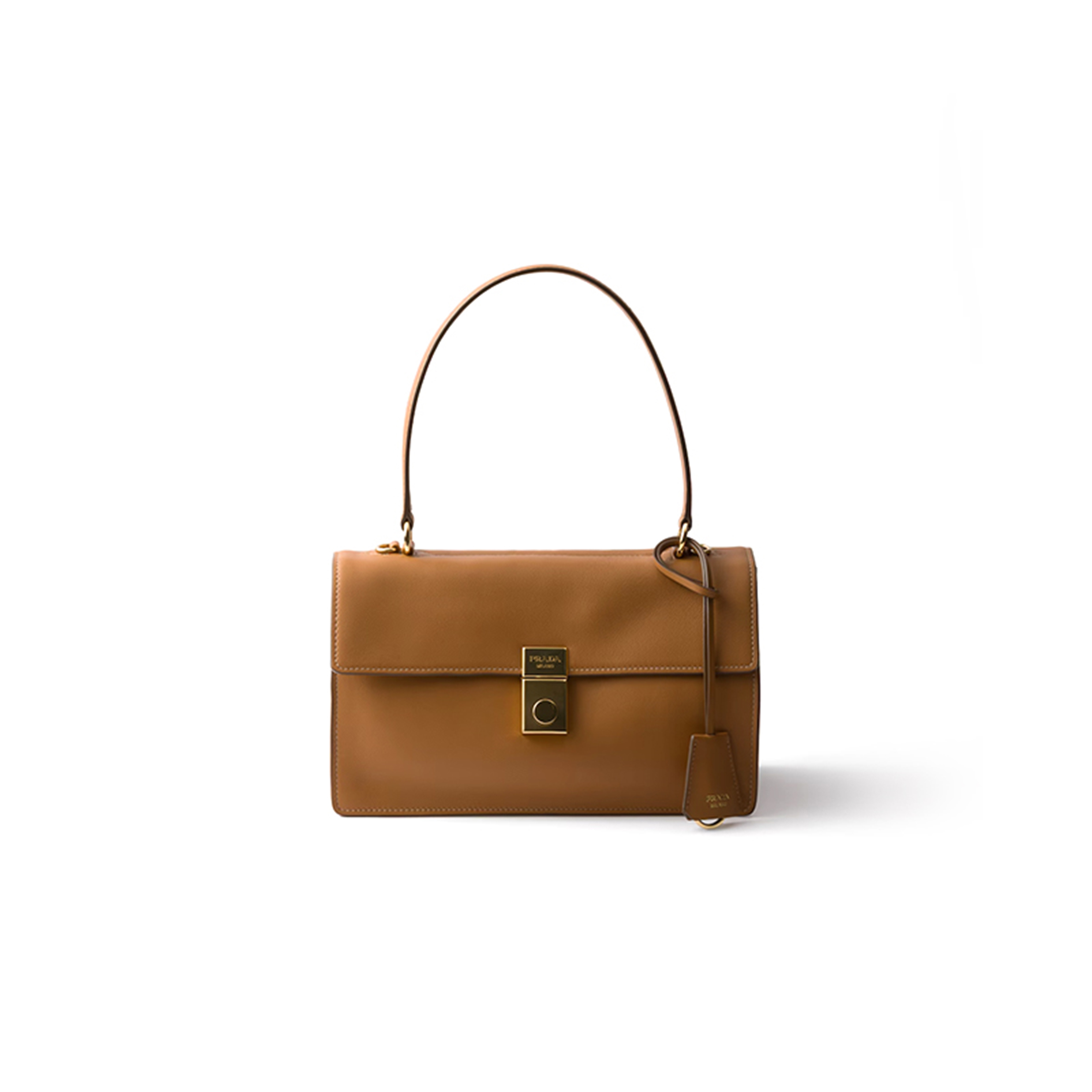 PRADA SOFT SOUND MEDIUM LEATHER SHOULDER BAG 1BN023 (28*16*10cm) PRADA SOFT SOUND MEDIUM LEATHER SHOULDER BAG 1BN023 (28*16*10cm)